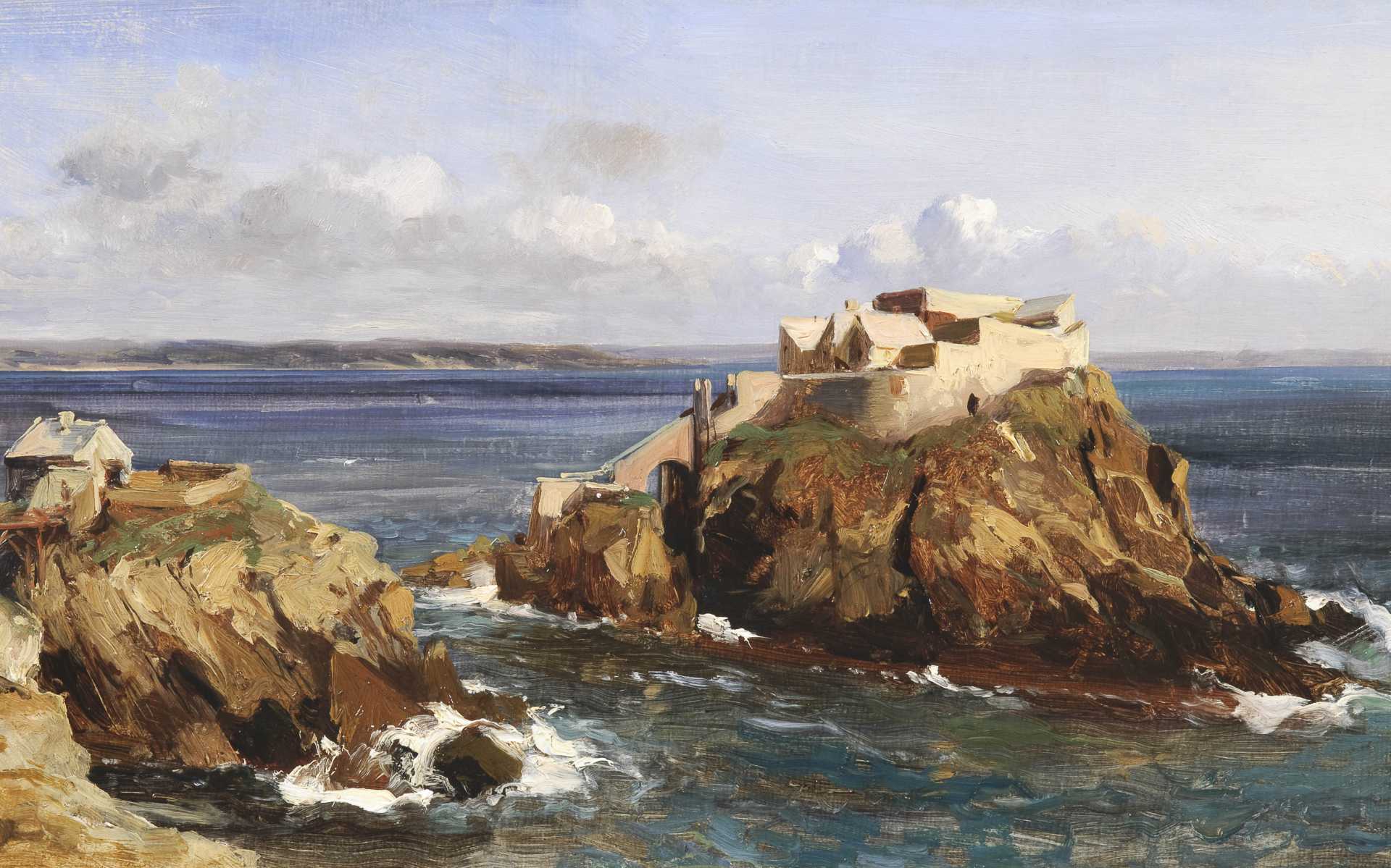 Eugène Isabey, huile sur toile