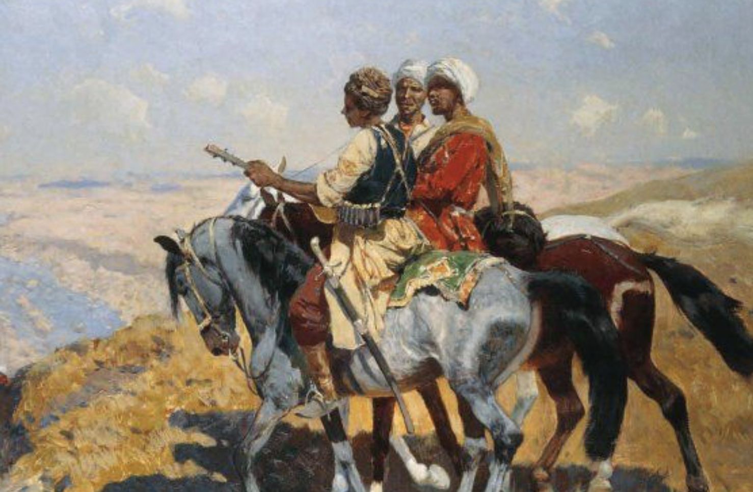 Franz Roubaud, huile sur toile