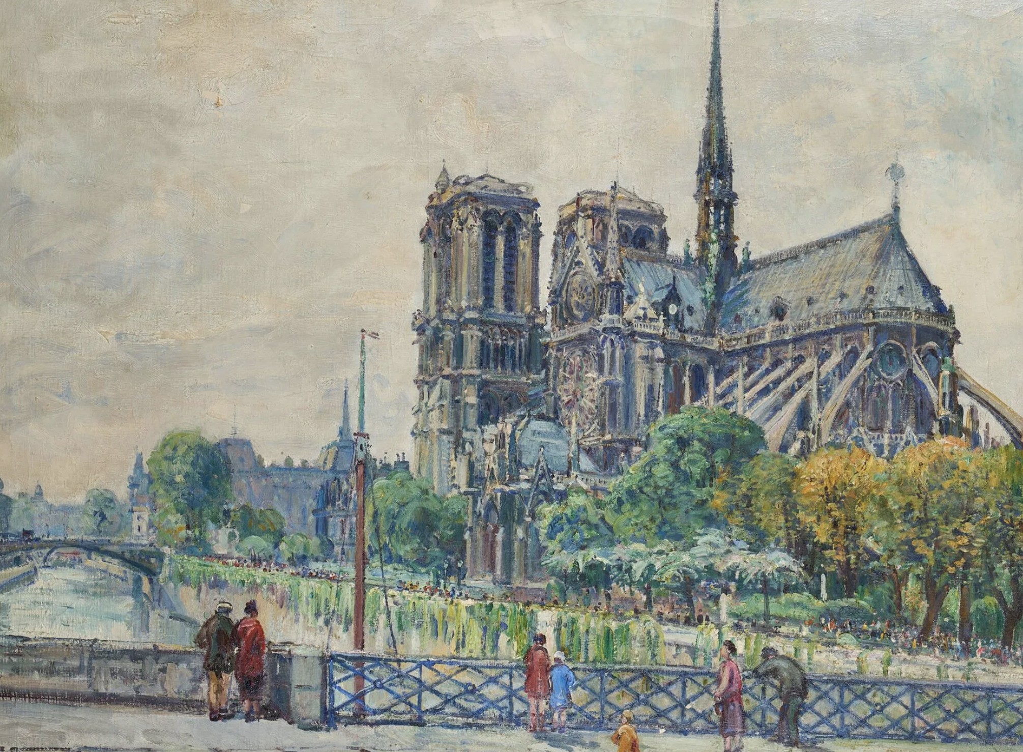 Gustave Madelain, huile sur toile