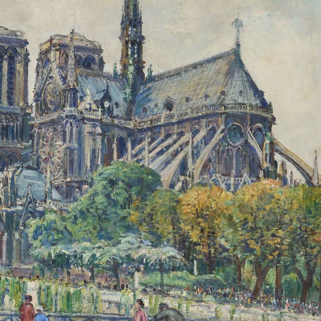 Gustave Madelain, huile sur toile