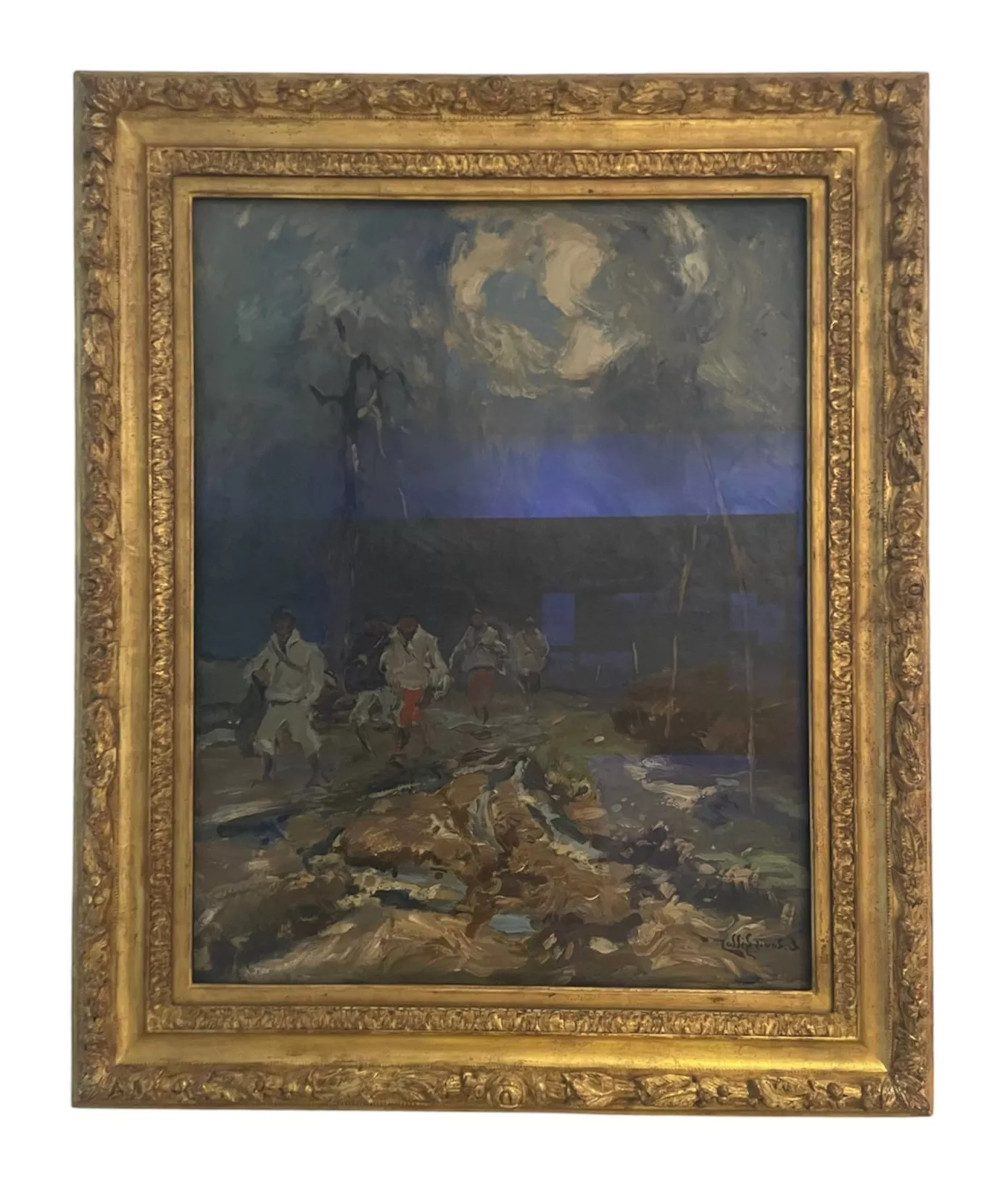 Eug&egrave;ne Louis Gillot, huile sur toile