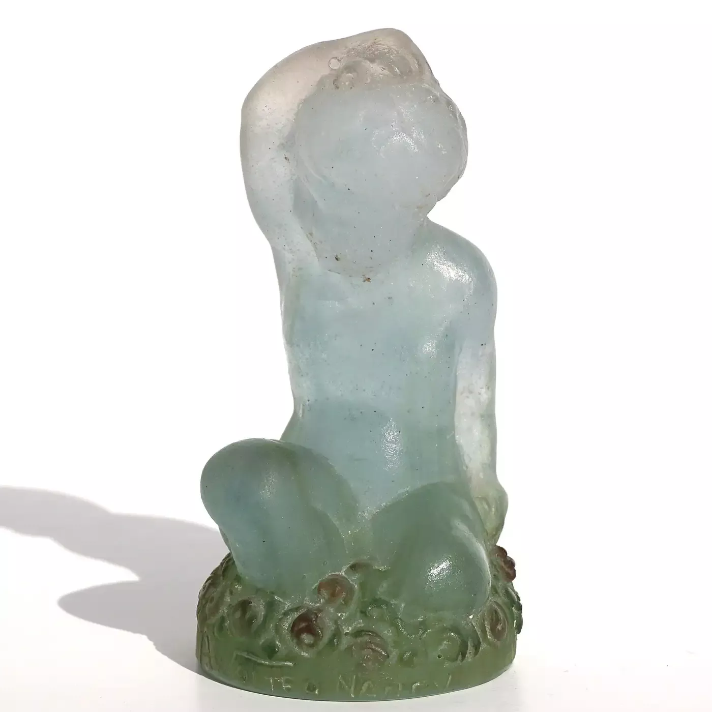 Walter, sculpture en p&acirc;te de verre