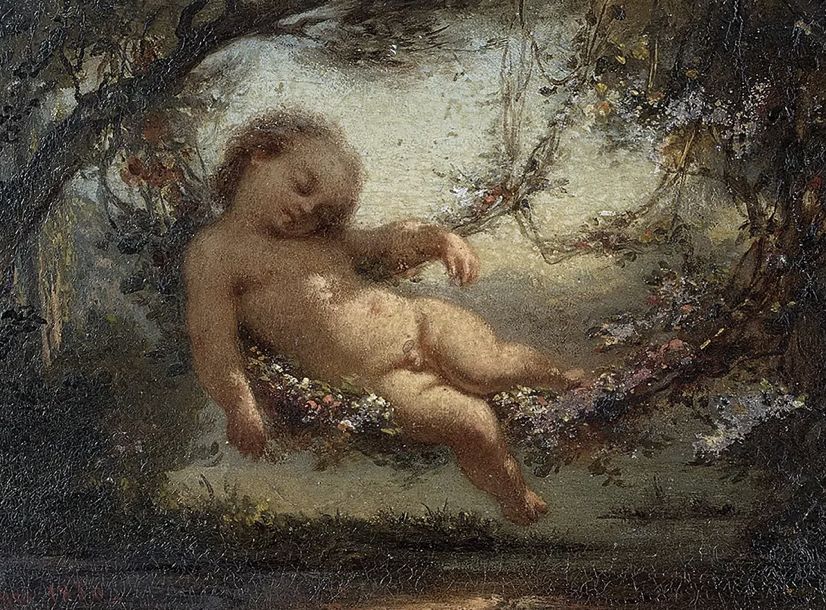 Hippolyte Lazerges, huile sur toile