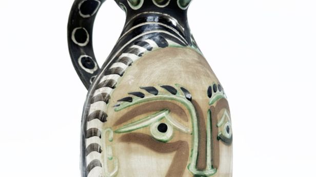 PICASSO Pablo (d'après, 1881-1973) MADOURA (céramiste, éditeur) Pichet tourné « Femme du barbu »