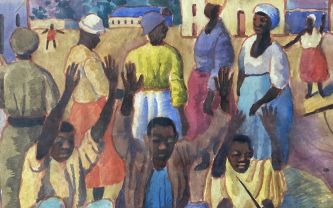 Gérard Sekoto, huile sur toile