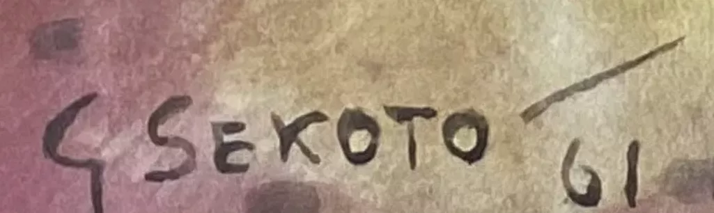 Signature de Gérard Sekoto