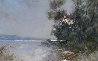 Henri Mege, huile sur toile