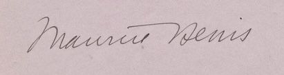 Signature de Maurice Denis