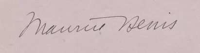 Signature de Maurice Denis