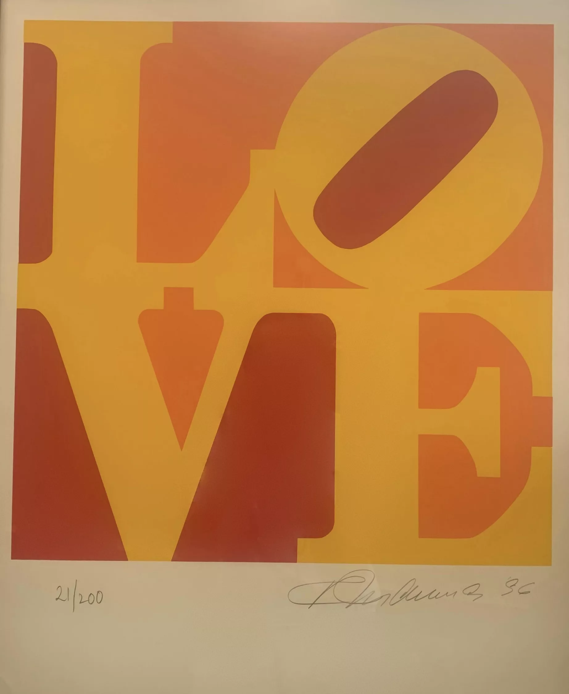Robert Indiana, s&eacute;rigraphie