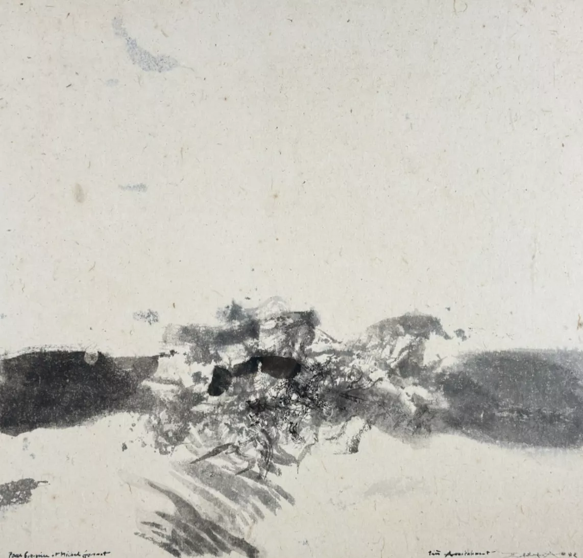 Zao Wou Ki, encre sur papier