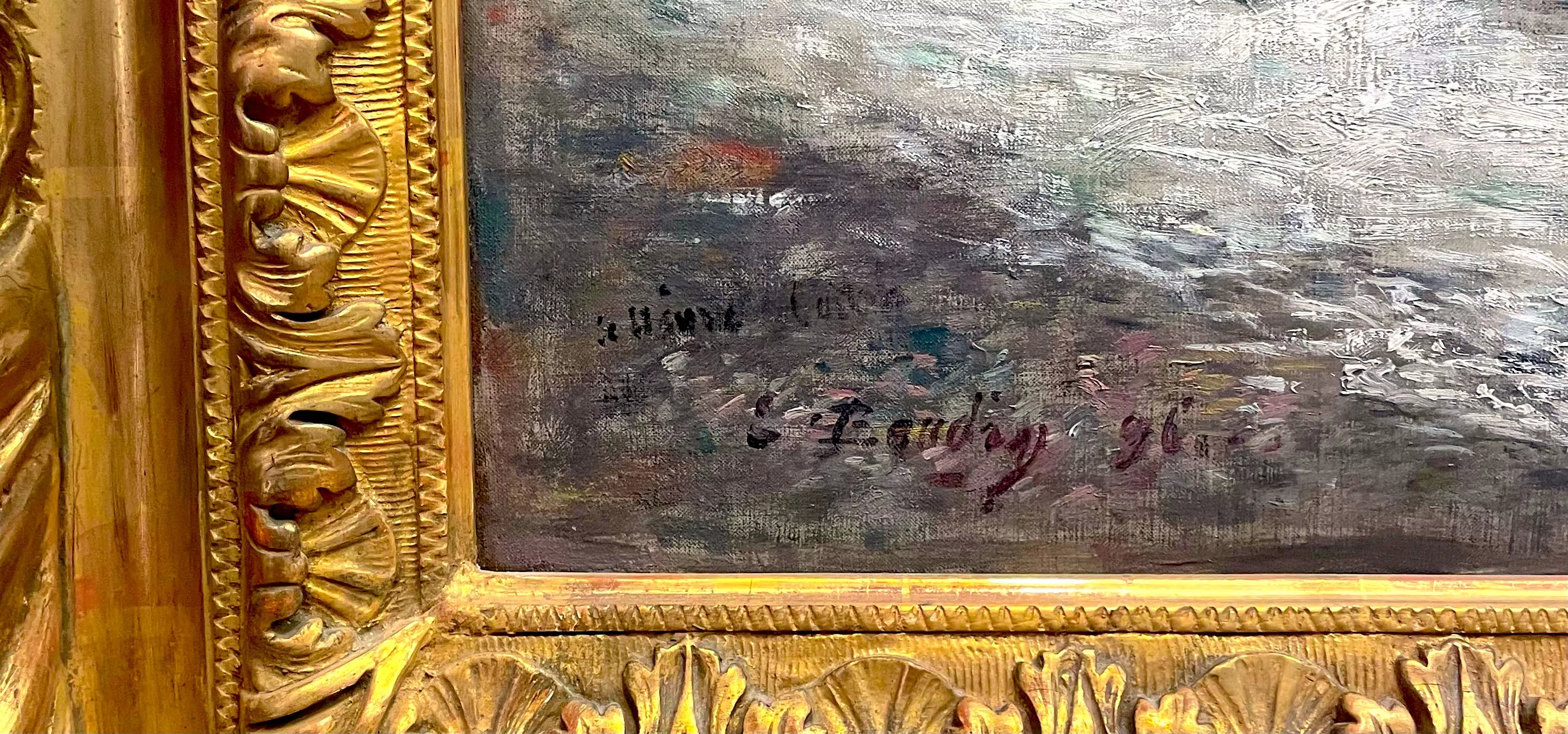 Signature d'Eug&egrave;ne Boudin
