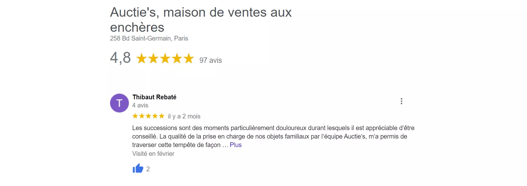 Avis Inventaire de Succession