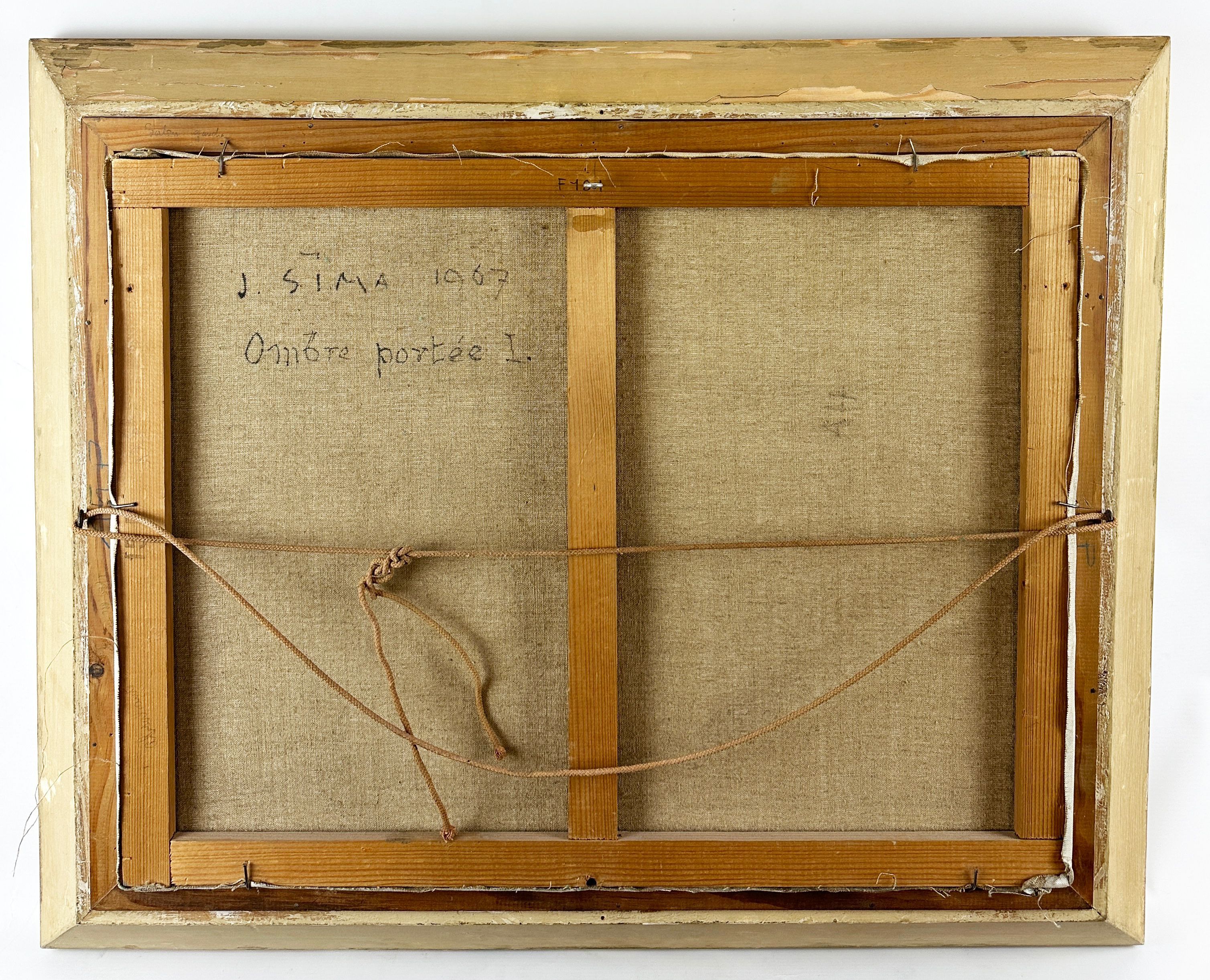 Joseph Sima, arrière du tableau