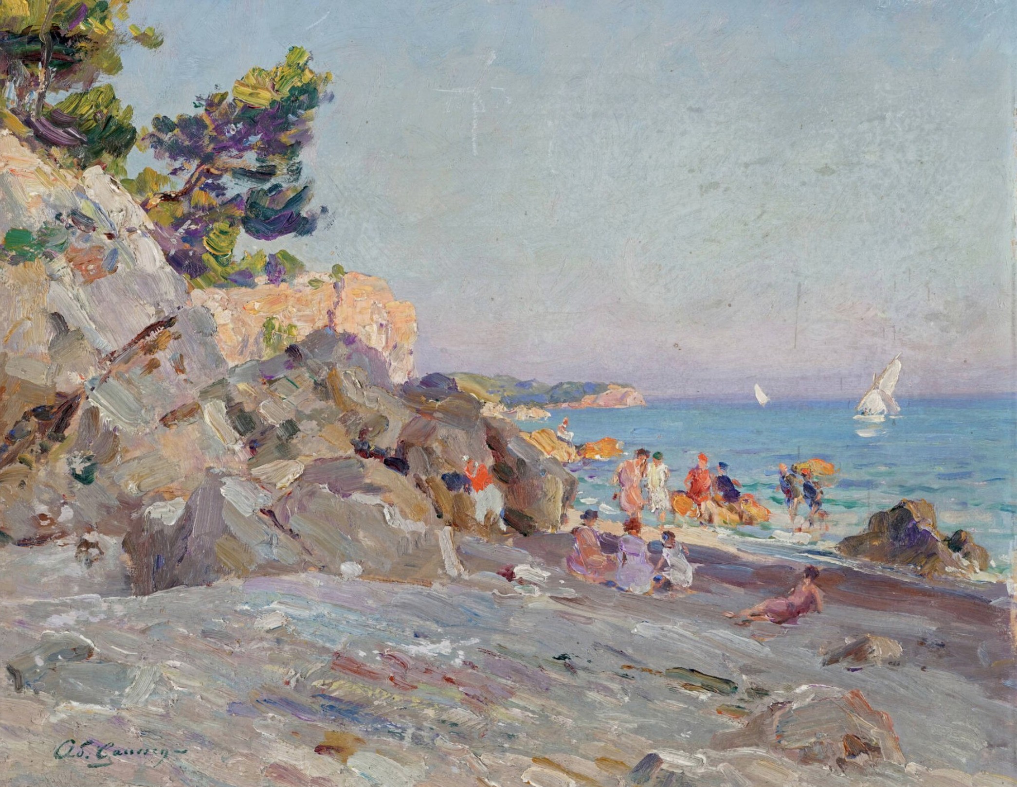 Adolphe Louis Gaussen, huile sur toile