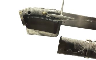 Fusée et fourreau d'un sabre de hussard