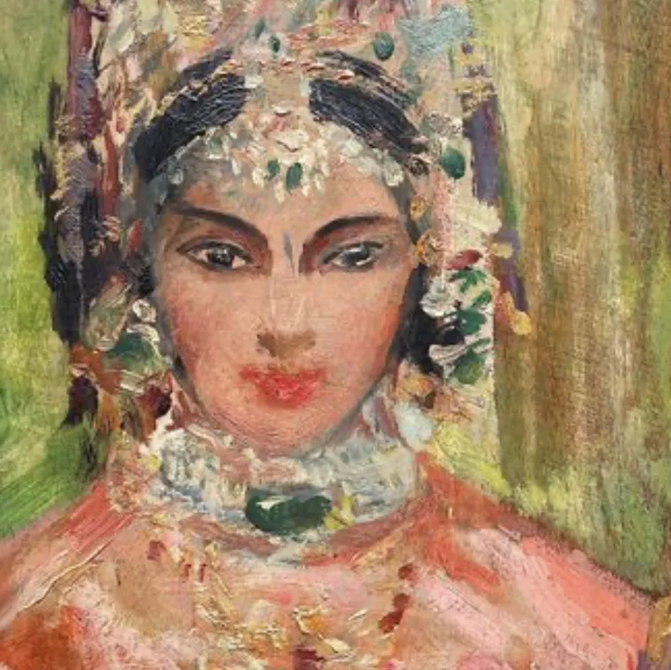 Marguerite Delorme, huile sur toile