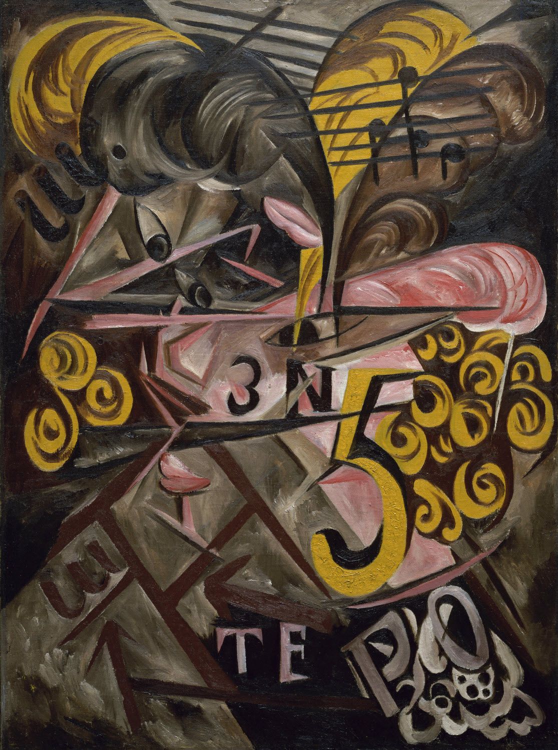 Natalia Gontcharova, huile sur toile