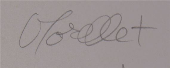 Signature de François Morellet
