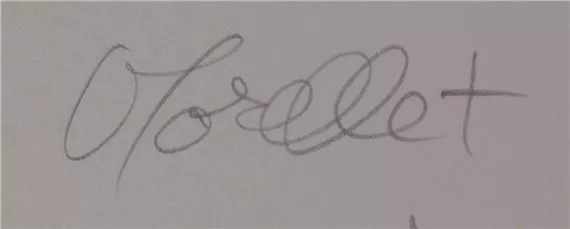 Signature de Fran&ccedil;ois Morellet