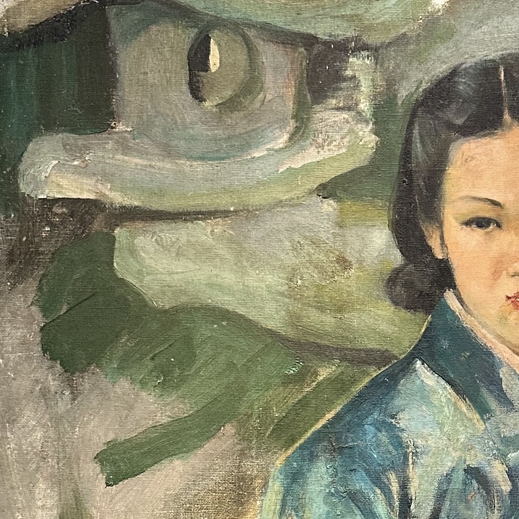 Luong Xuan Nhi, huile sur toile