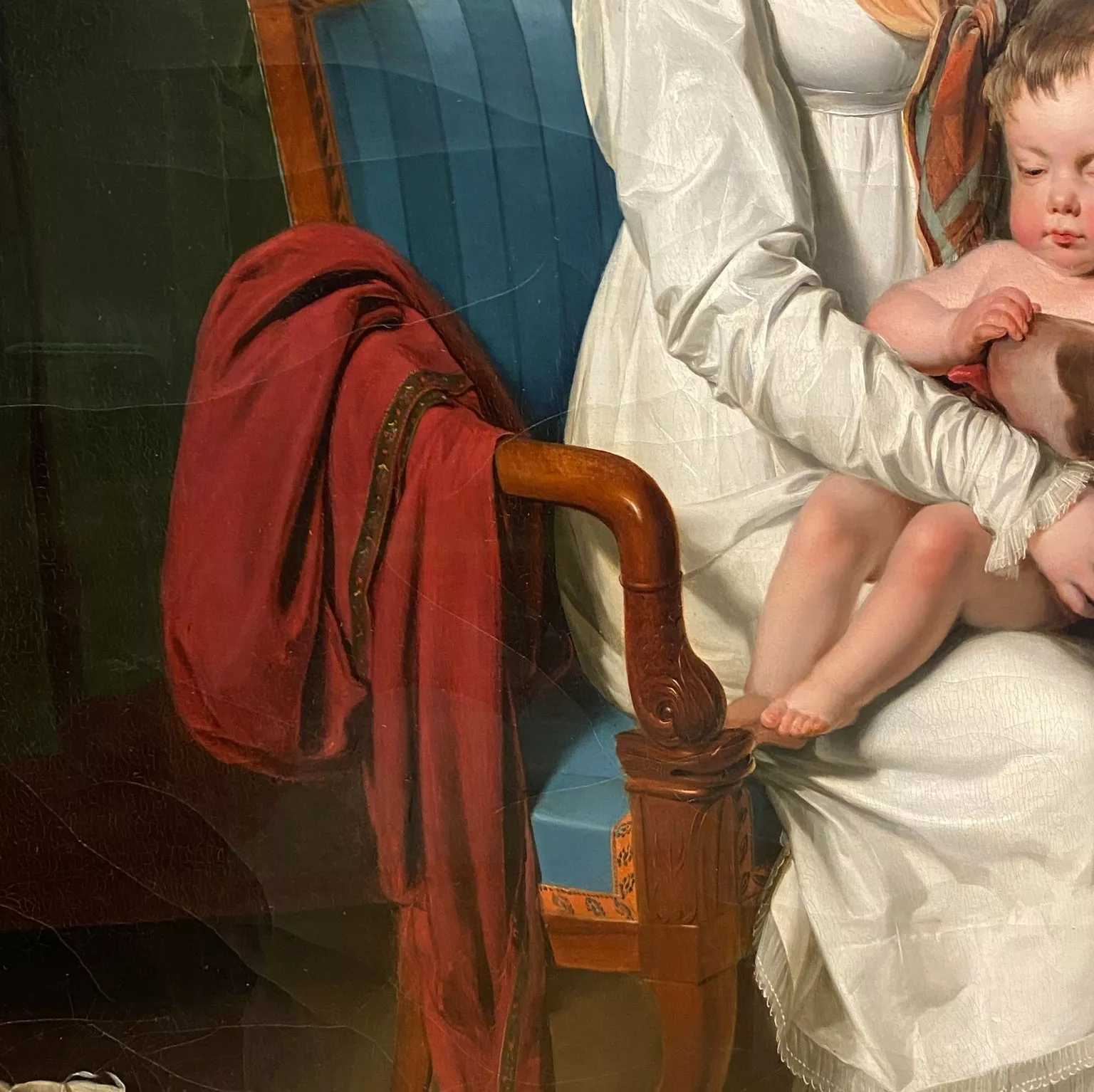 Louis L&eacute;opold Boilly, huile sur toile, d&eacute;tail