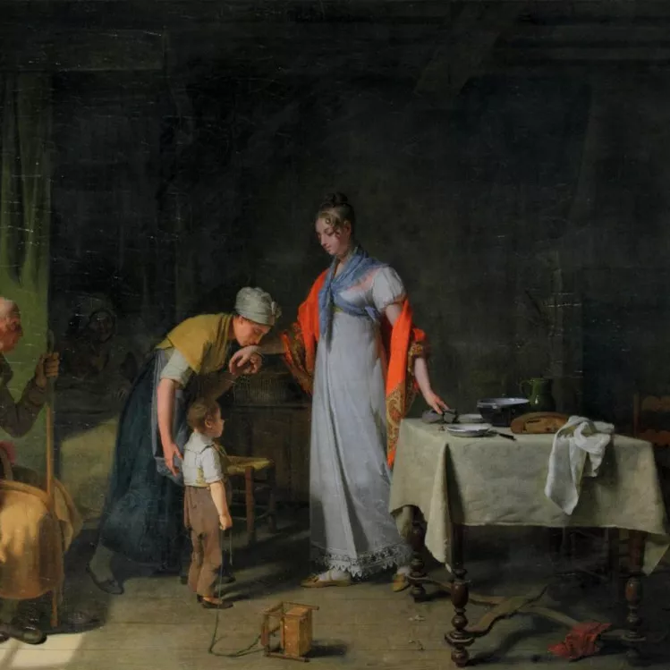 Louise Adéone Droling, huile sur toile