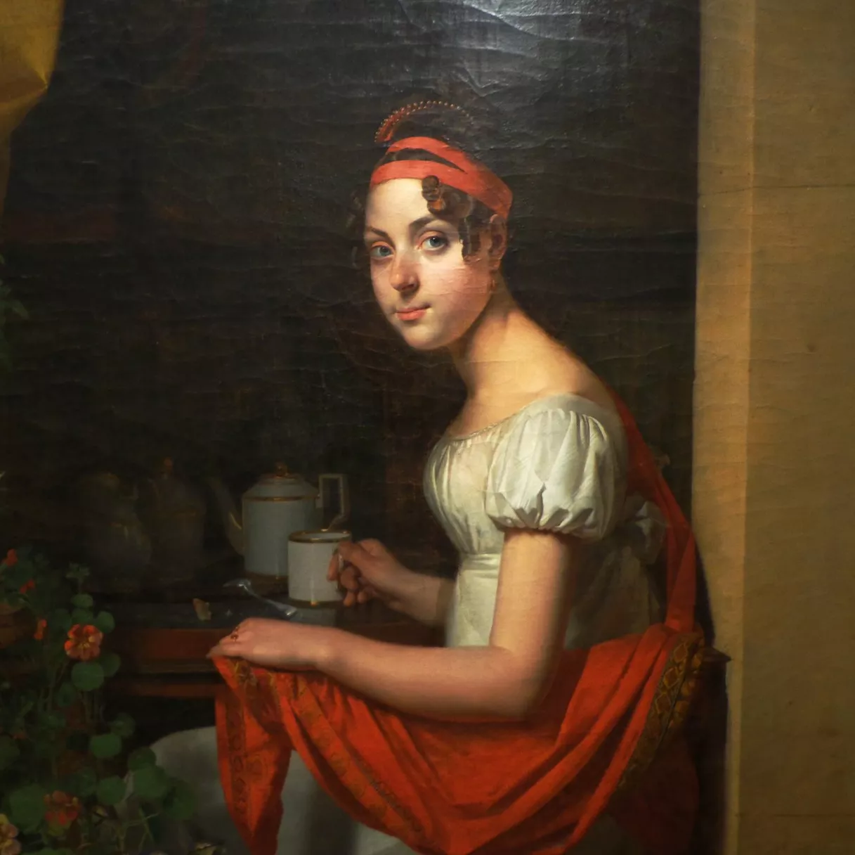 Louise Adéone Droling, huile sur toile