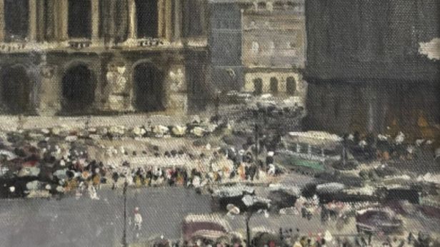 Jules René HERVÉ (1887-1981) Paris, l'opéra Garnier Huile sur toile
