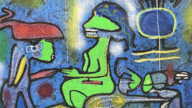 Roberto MATTA (1911-2002), La source du calme, gravure au carborundum