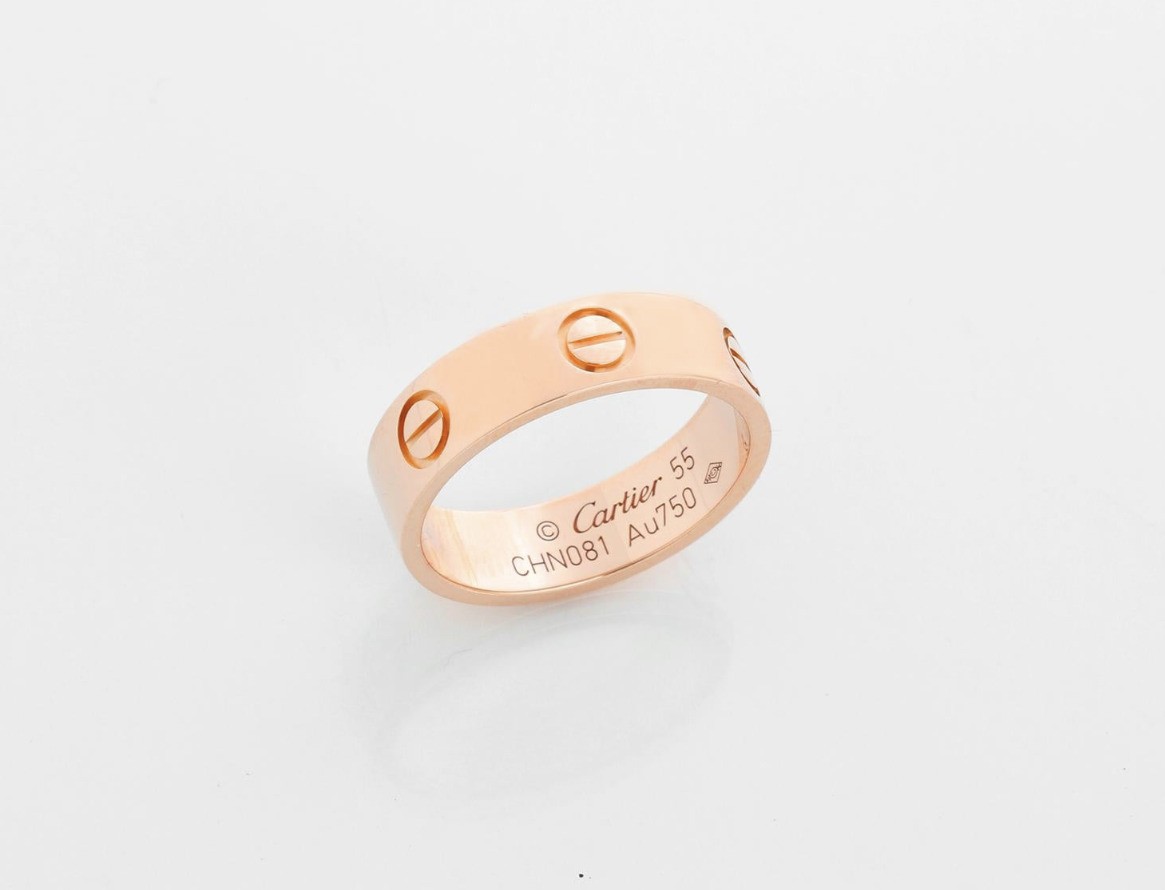 Cartier, bague Love en or rose