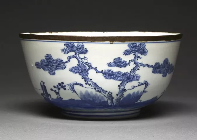 Vietnam, coupe en porcelaine de Hue, XIX&egrave;me