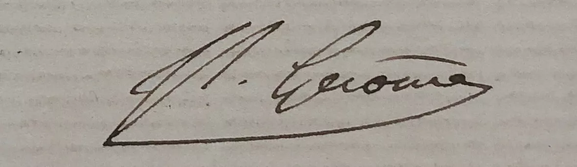 Signature de Jean L&eacute;on G&eacute;r&ocirc;me