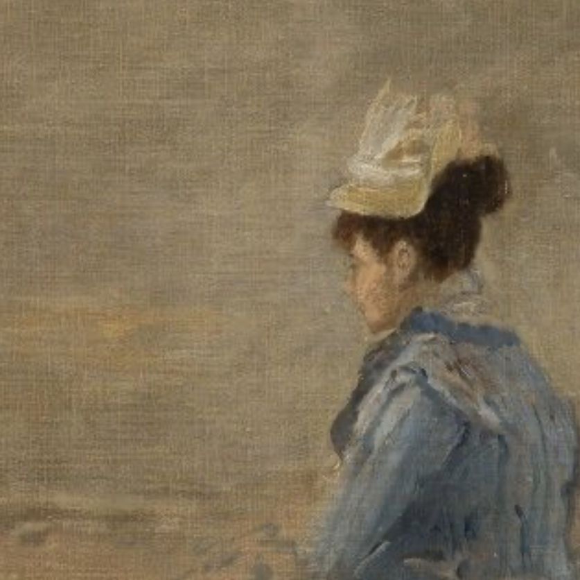 Eva Gonzales, huile marouflée sur carton