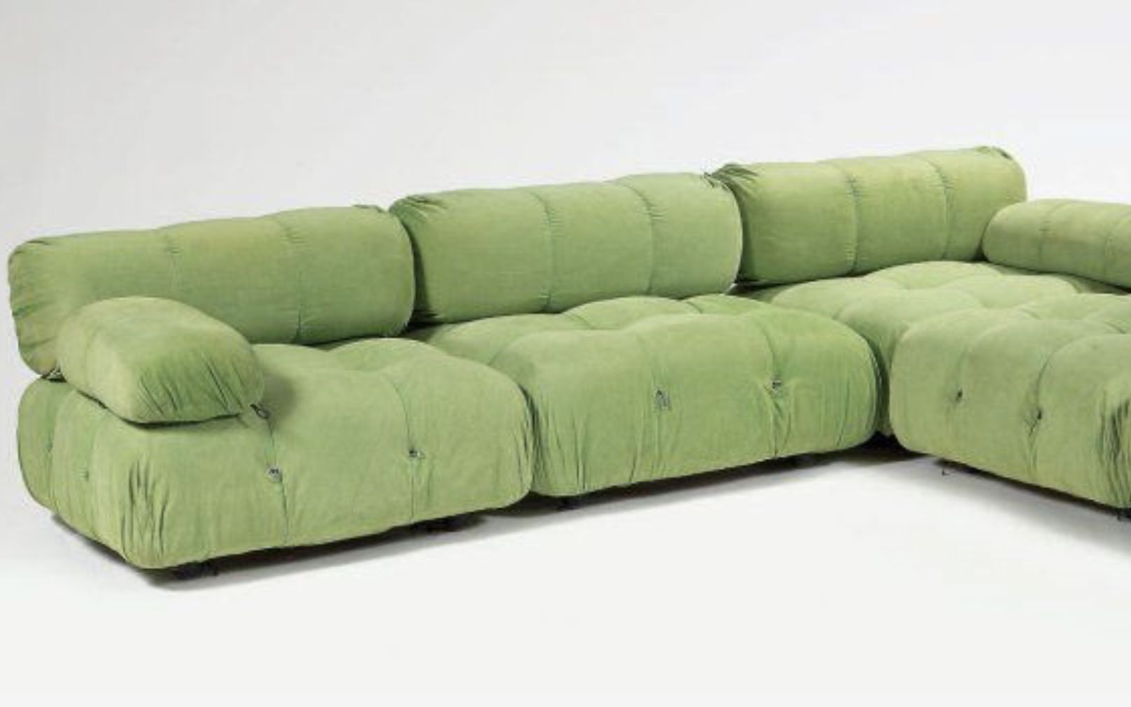 Bellini, canapé en velours vert