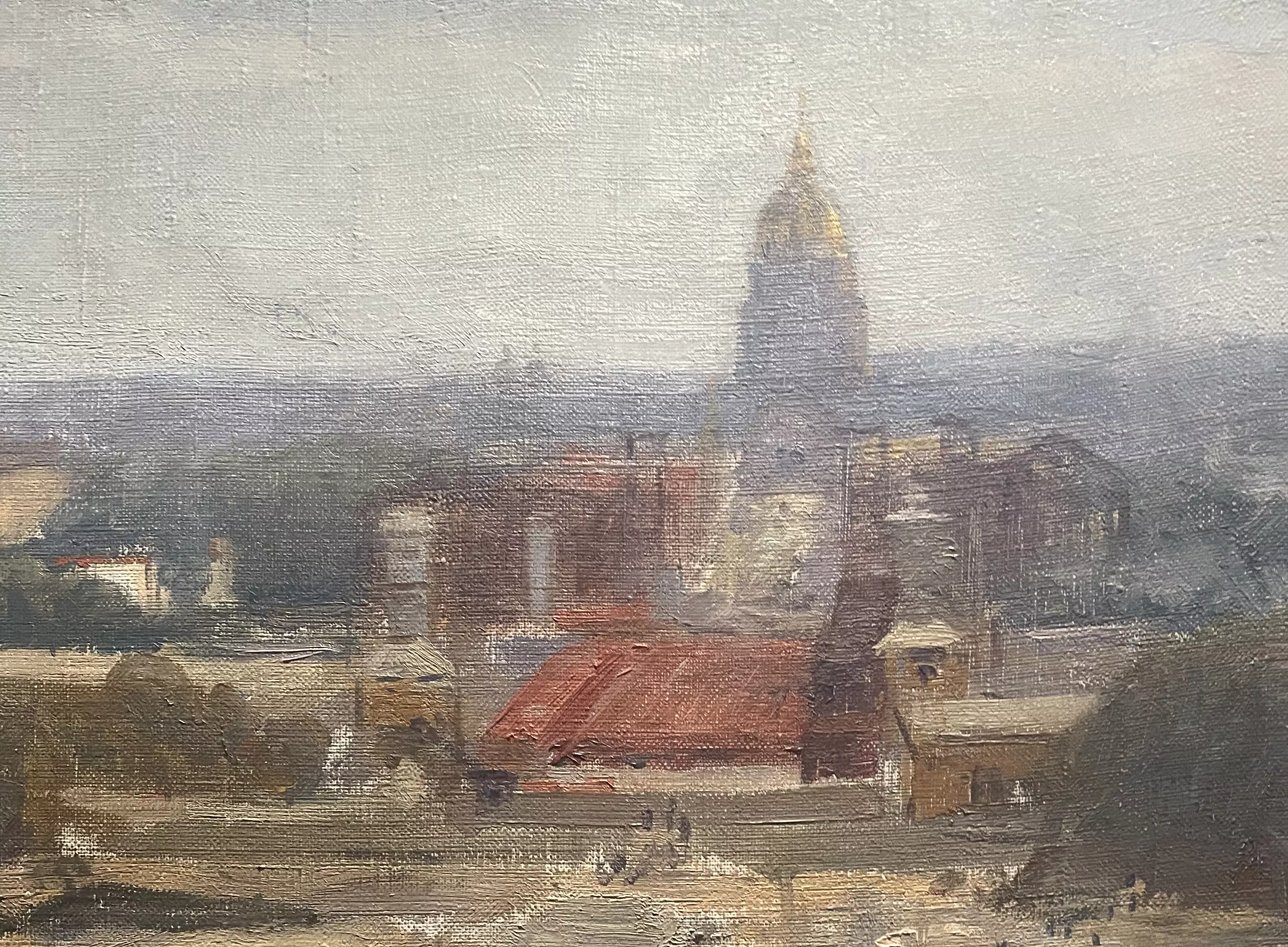 Georges Souillet, huile sur toile, d&eacute;tail