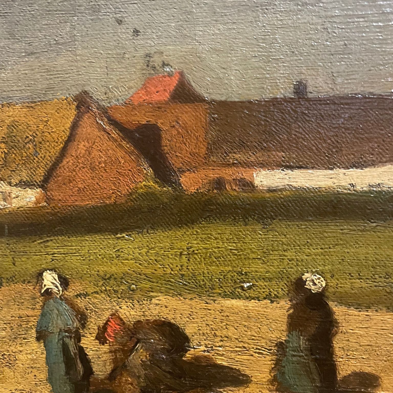 Jules Breton, huile sur toile, détail