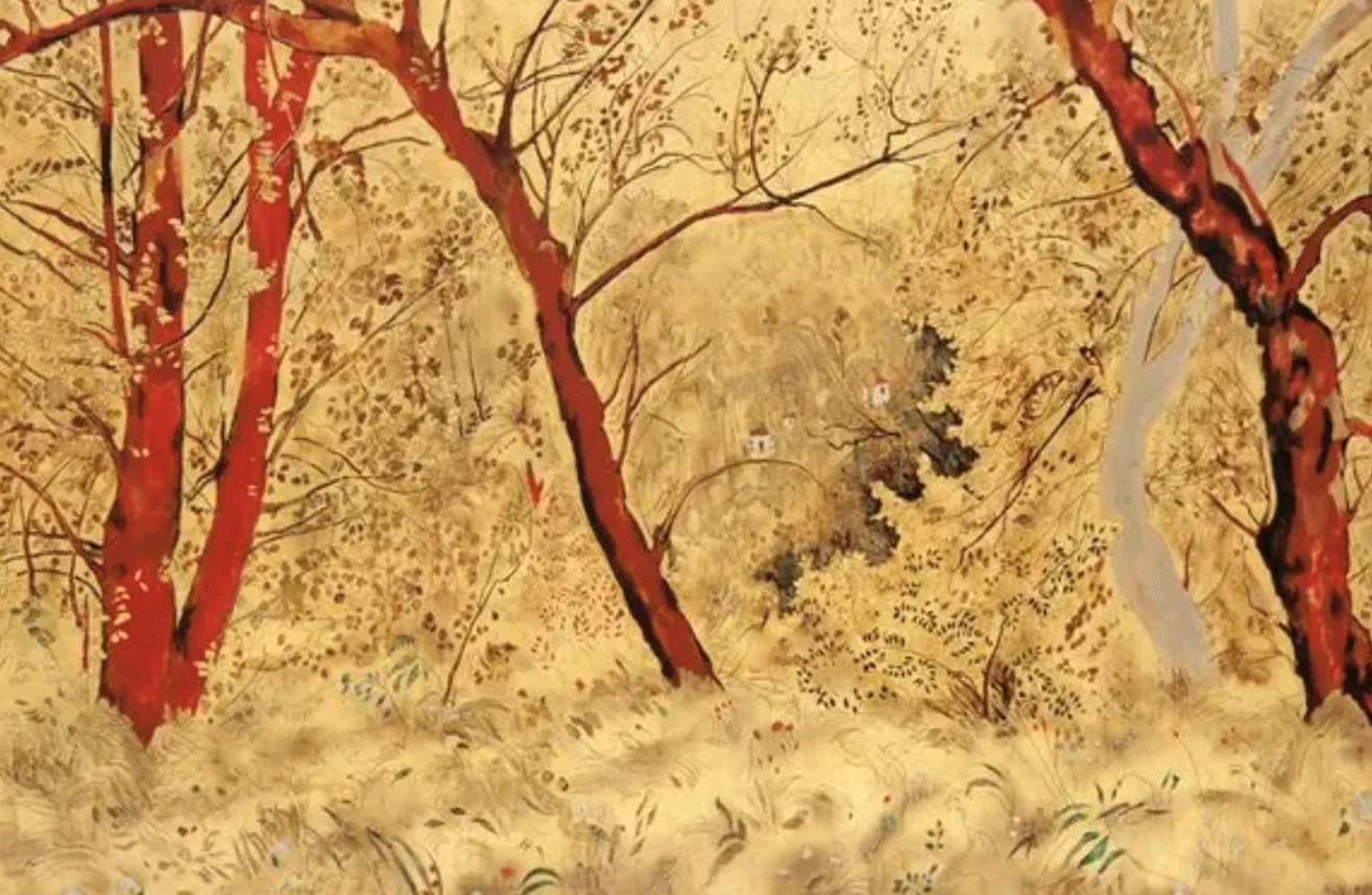 Alix Aymé, peinture &agrave; l'huile et laque du Vietnam