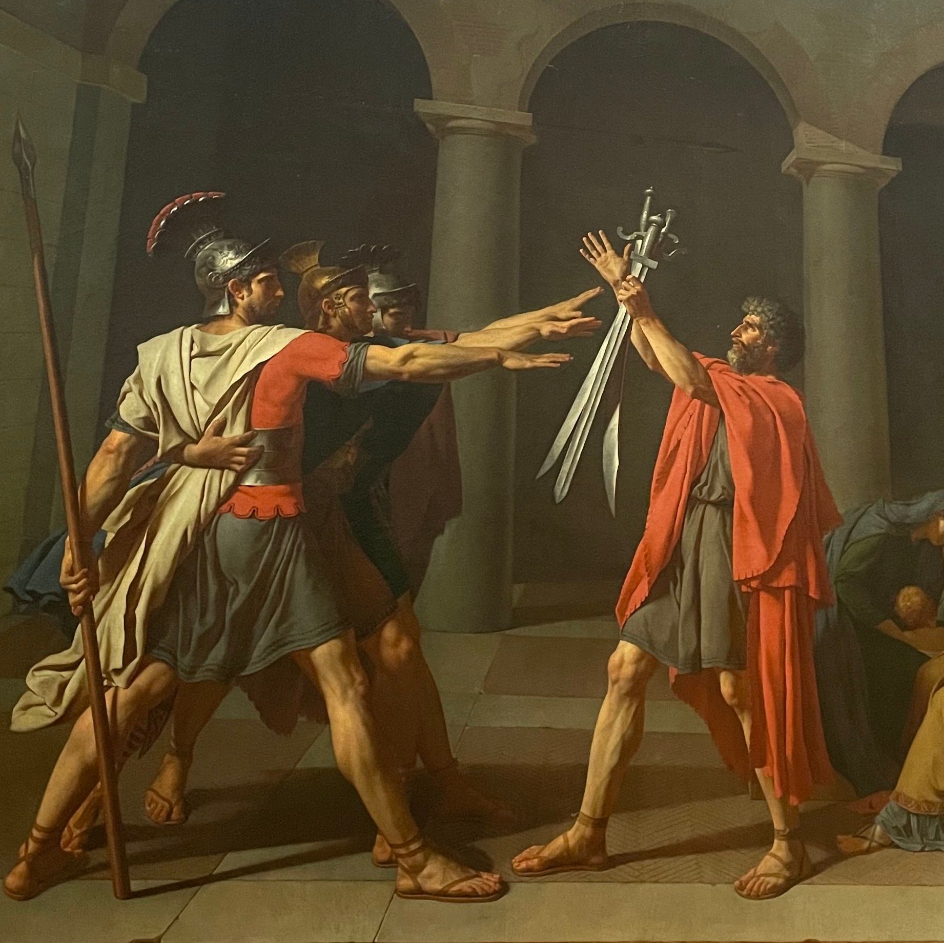 Jacques-Louis David, Le Serment des Horaces, huile sur toile