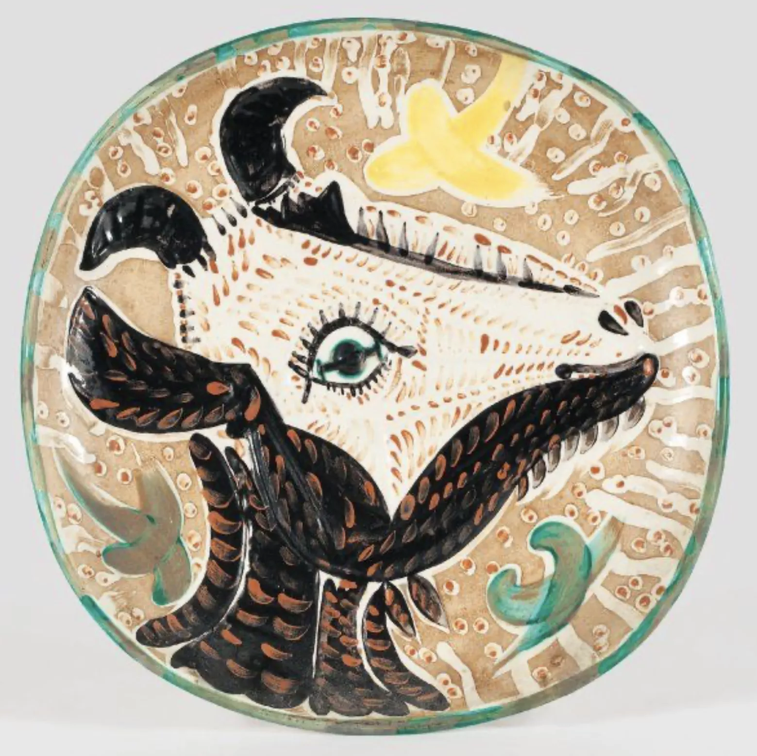 Picasso x Madoura, plat en c&eacute;ramique