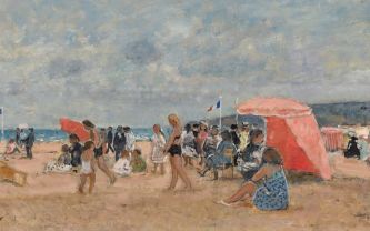 François Gall, huile sur toile