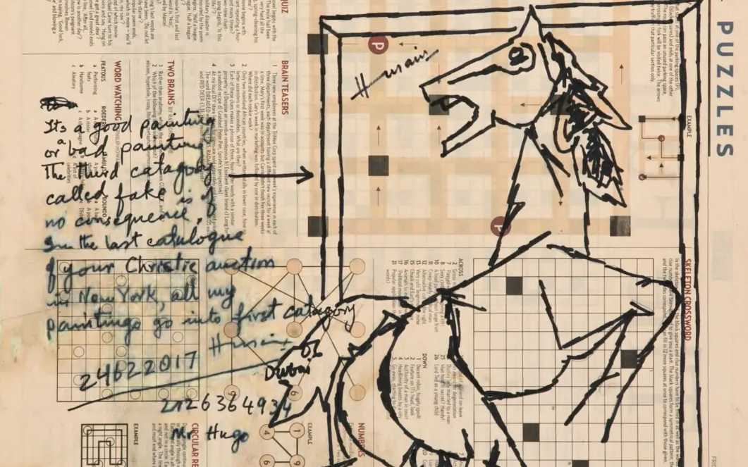 Maqbool Fida Husain, collage et dessin