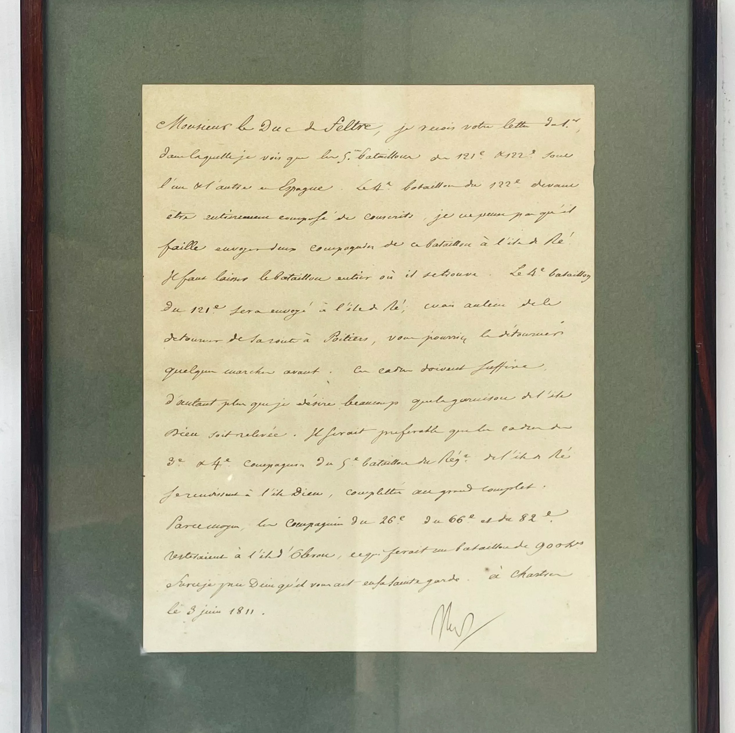 Lettre de Napol&eacute;on Ier