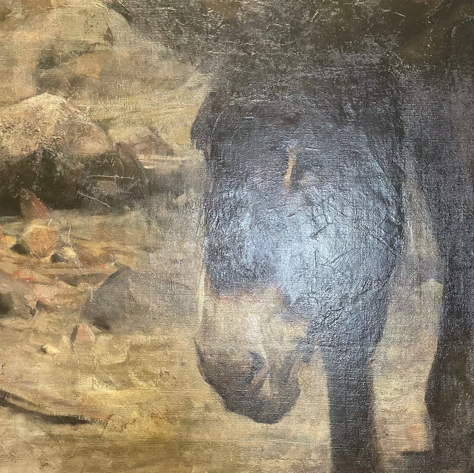 Aim&eacute; Morot, huile sur toile, d&eacute;tail
