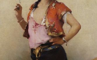 Auguste Émile Pinchart, huile sur toile