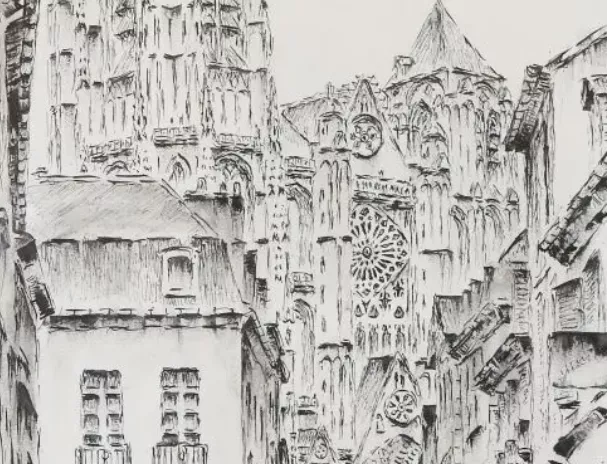 Marcel Bascoulard, dessin &agrave; l'encre