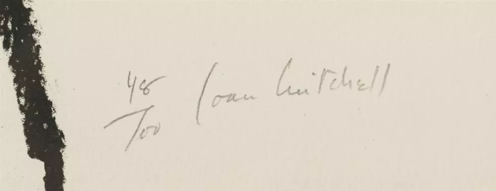 Signature de Joan Mitchell