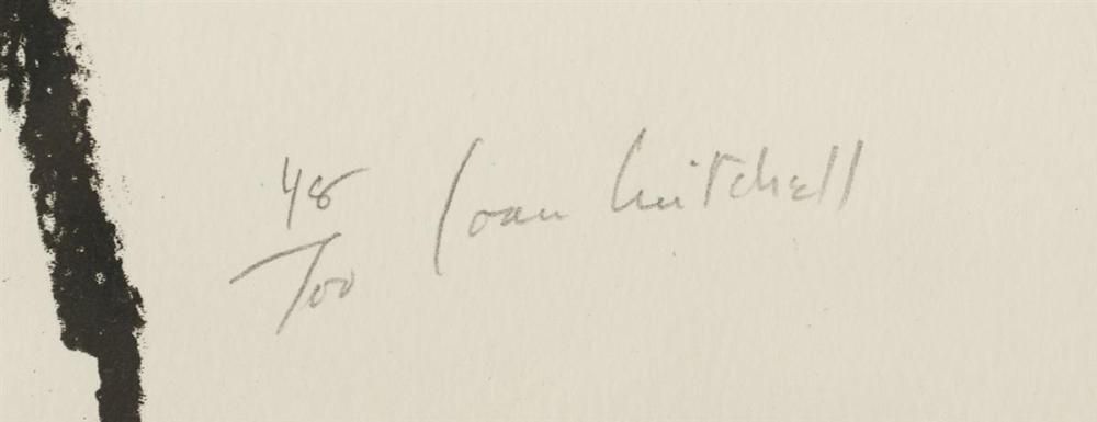 Signature de Joan Mitchell