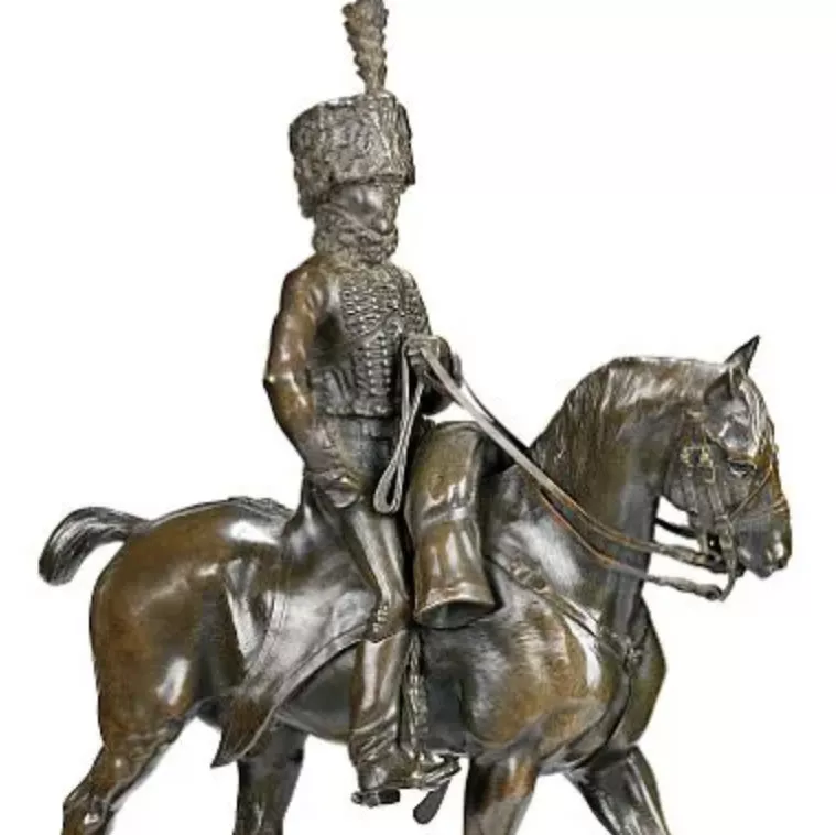 Pierre-Nicolas Tourgueneff, bronze &agrave; patine brune