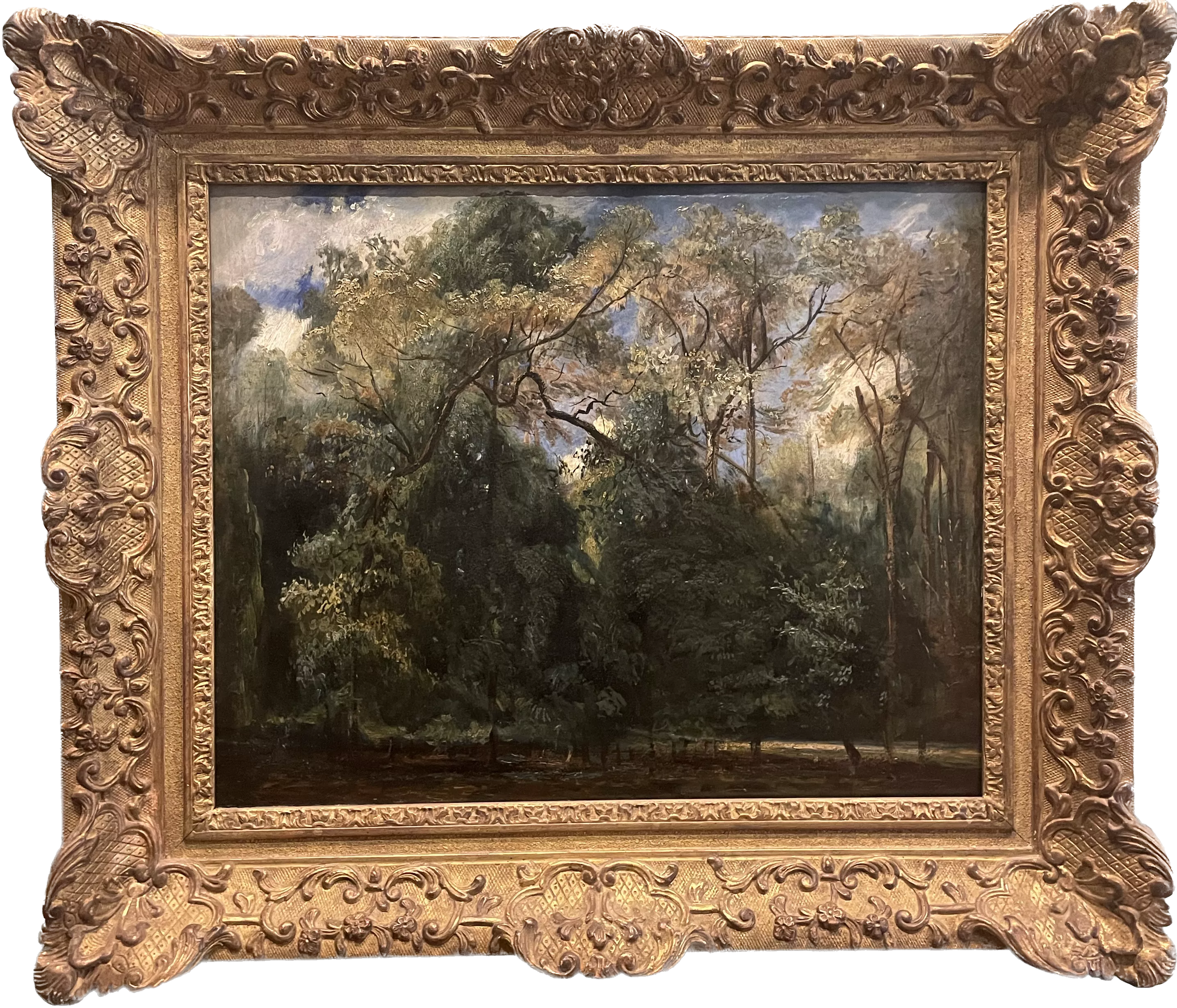 Paul Huet, huile sur toile